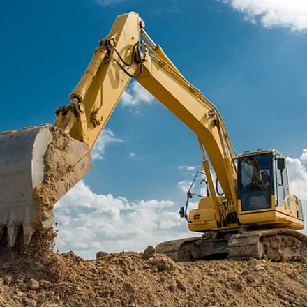 Excavator boom and hydraulics