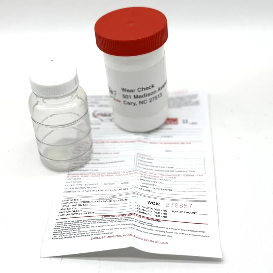 WearCheck oil analysis sample kit
